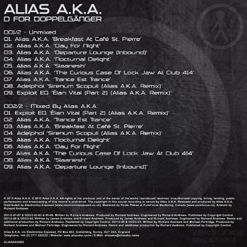 Alias A.K.A. ALIASAKA002 - Back