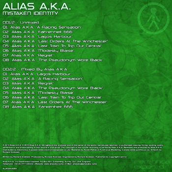 Alias A.K.A. ALIASAKA004 - Back