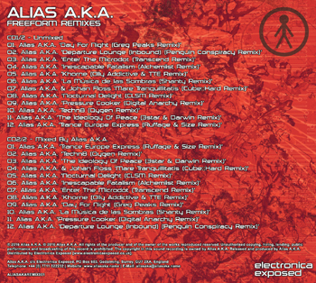 Alias A.K.A. ALIASAKAREMIX001 - Digipack - Back