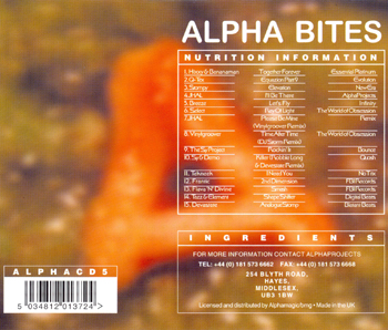 Alpha Projects ALPHACD005 - Back