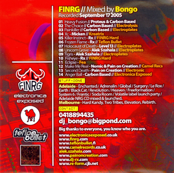 Bongo BONGOCD001 - Back