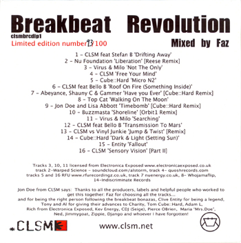 CLSM CLSMBRCDLP001 - Back