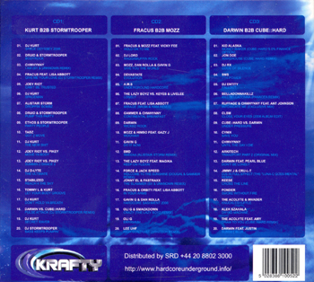 Krafty Recordings HUCD001 - Back
