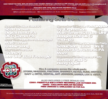 Total Bedlam TB12PK001 - Back
